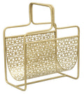 Portariviste Elegante in Metallo Dorato cm 37x22x44,5