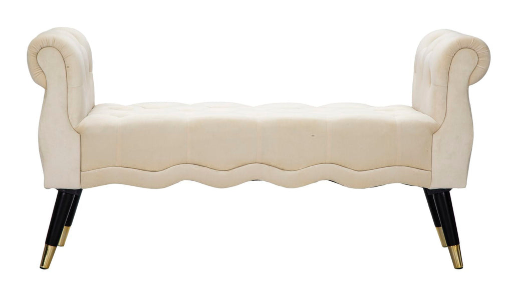 Panchetta Elegante Paris in Crema e Oro cm 120x40x60