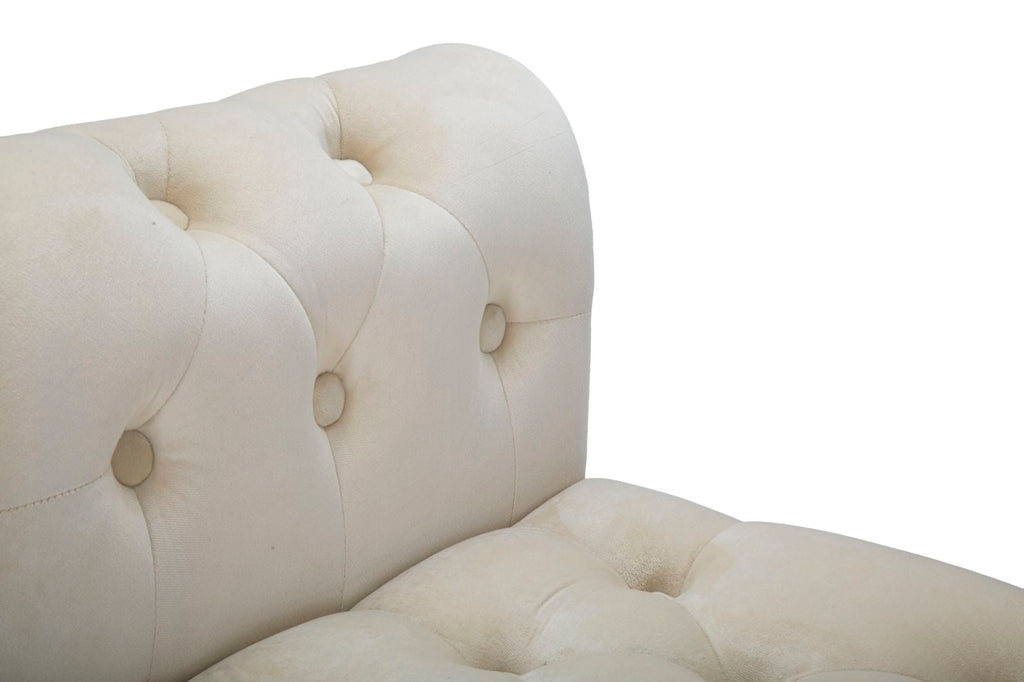 Panchetta Elegante Paris in Crema e Oro cm 120x40x60