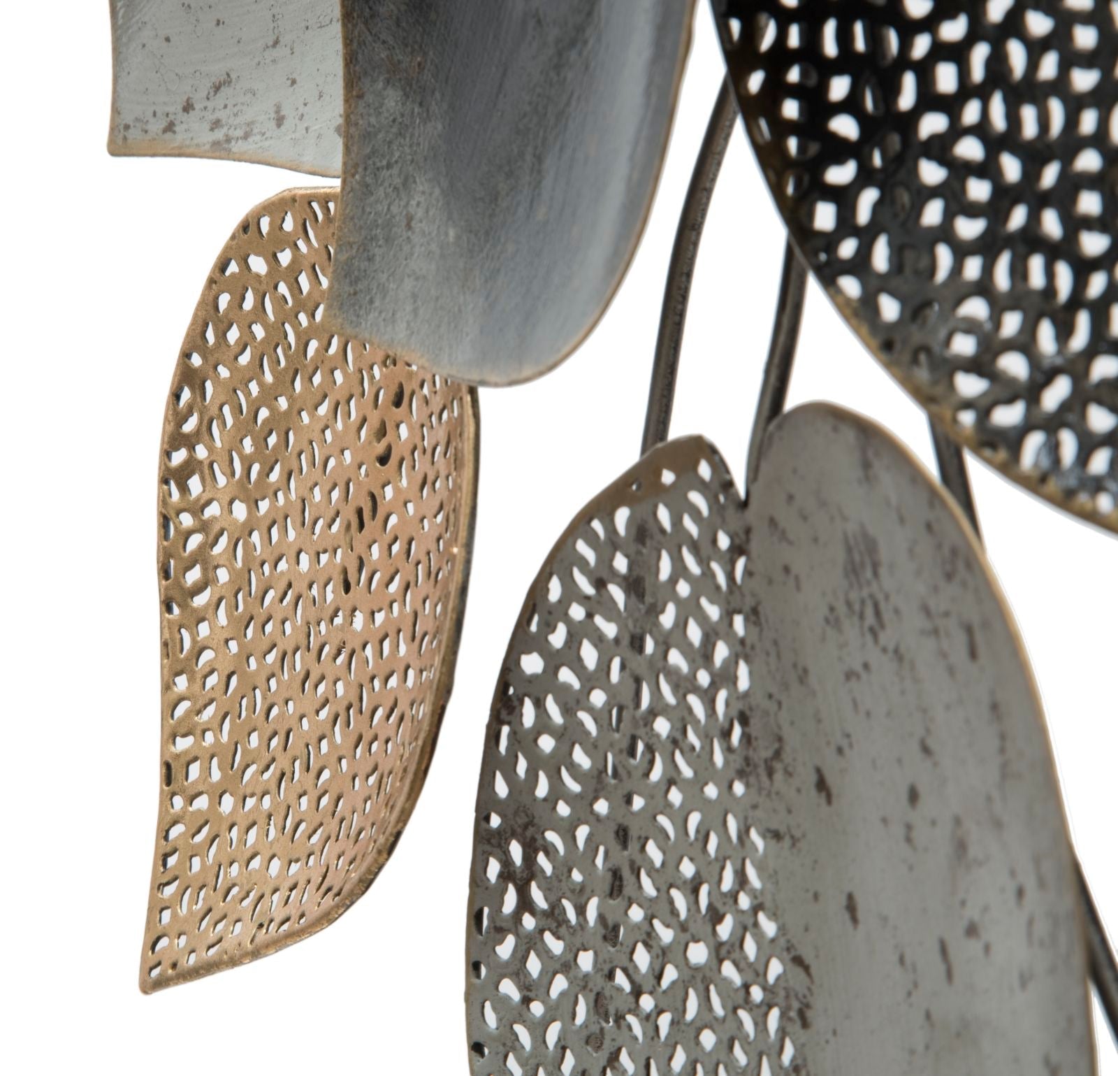 Pannello in Metallo Foglia Mezza - cm 62,5x5,5x40
