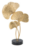 Scultura Elegante a Forma di Foglie cm 24,5x10,5x40,5