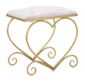 Sgabello a forma di cuore rosa elegante cm 50x37,5x51,5