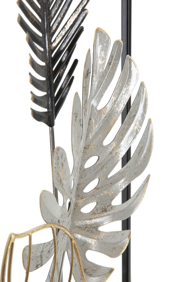 Pannello Decorativo in Metallo Plam -a- 28,5x3x74 cm