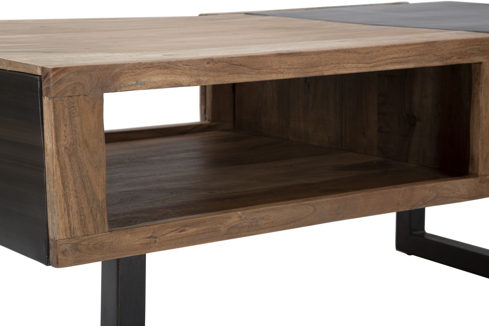 Tavolo da Caffè Mumbai in Legno di Acacia con Cassetti - Dimensioni 110x60x43 cm