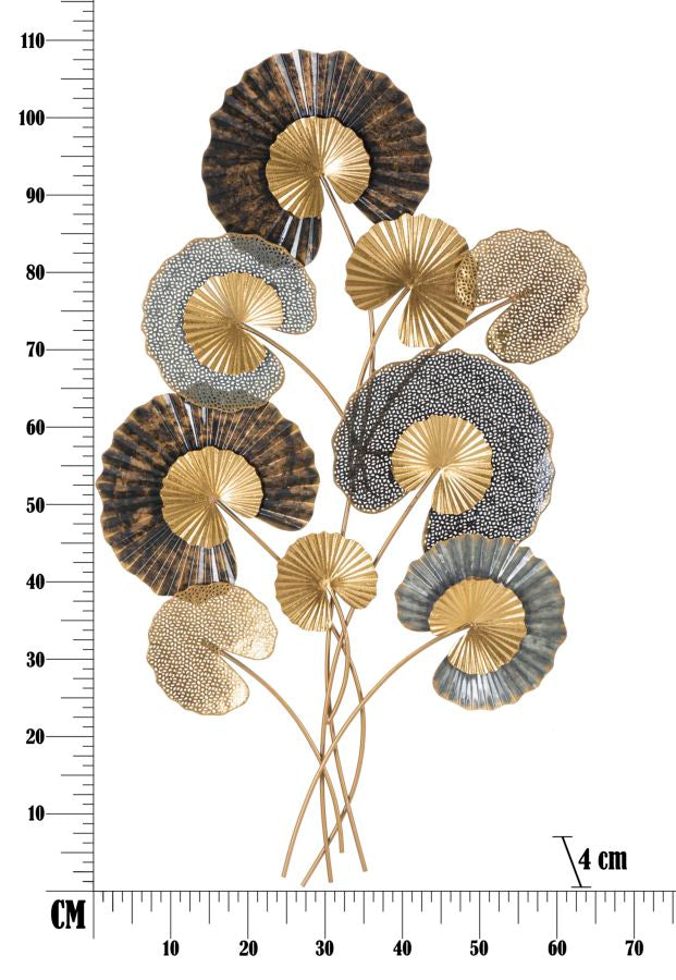 Pannello Decorativo in Ferro Artistico - cm 63,5x4x109,5 cm