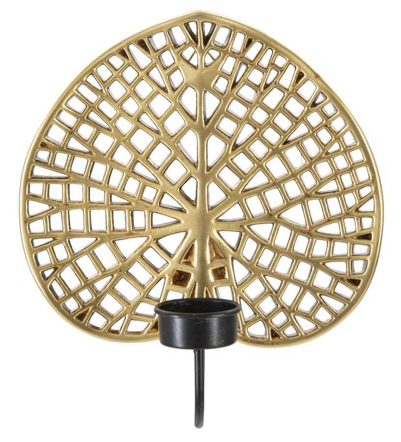 Portacandele da Muro Lotus Elegante 20x8x22,2 cm
