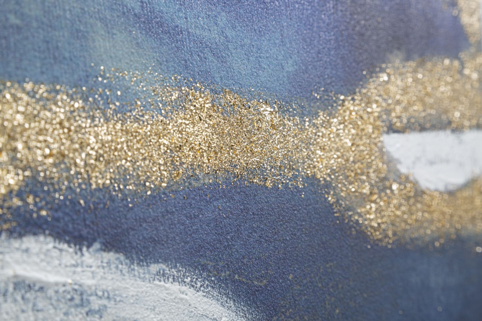 Dipinto Astratto Blu Notte cm 60x2,7x80