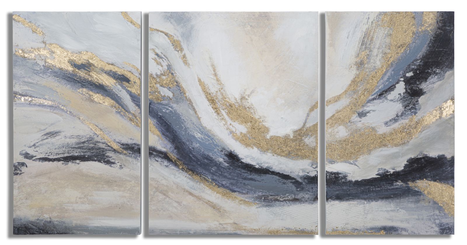 Trittico di Dipinti su Tela Gaspons - Set di 3 Pezzi 45x2,7x80 e 60x2,7x80 cm