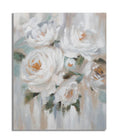 Dipinto Floreale su Tela Crem - 80x3,7x100 cm