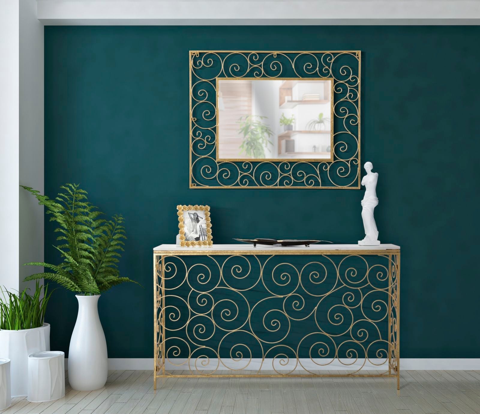 Console Geometrica Spiral 140x36x82 cm