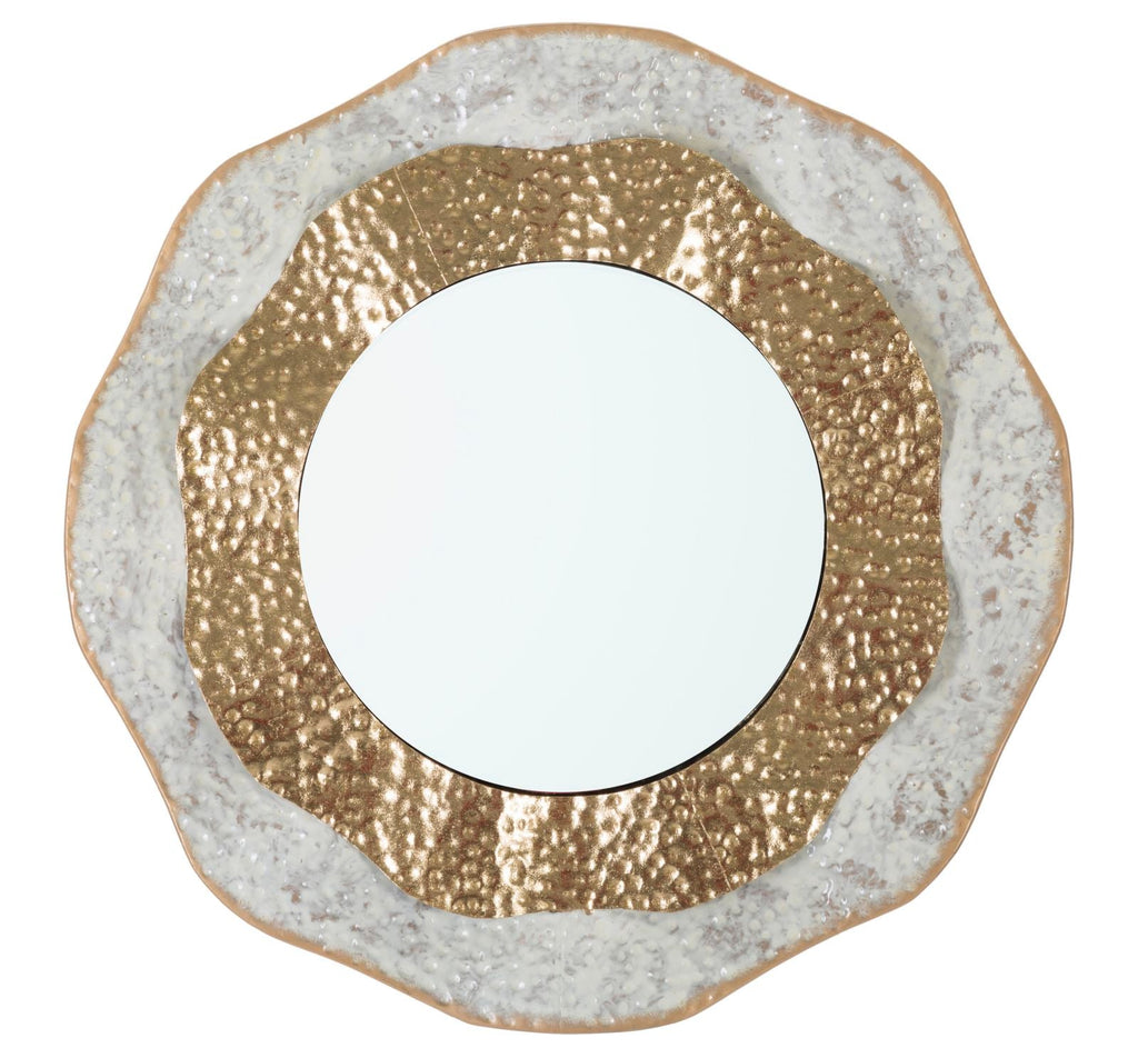 Specchio da parete Shai Light elegante cm Ø 54,5x4,5