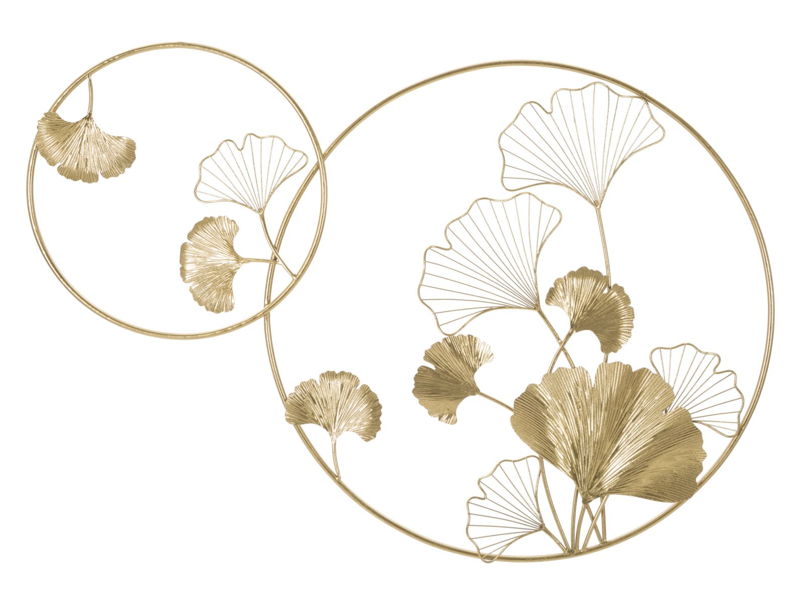 Pannello decorativo 3D in metallo dorato cm 120,5x4,2x80,5