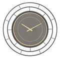 Orologio da muro elegante nero e oro cm ø 70x5,5