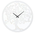 Orologio da muro design albero bianco ø 55 cm