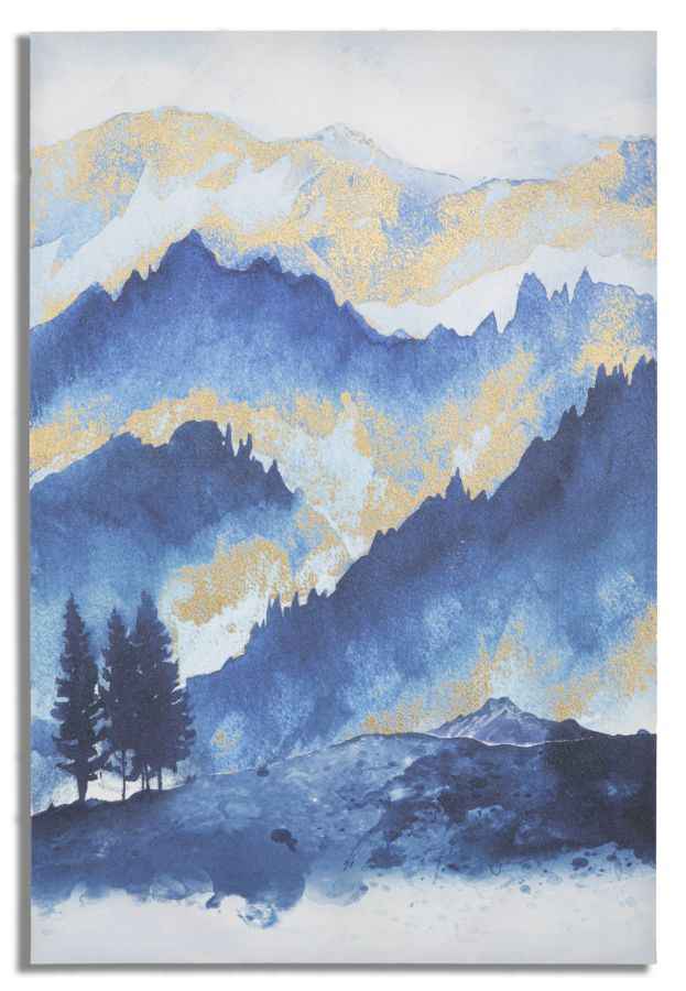 Stampa su tela "Albero di Montagna" cm 80x3x120