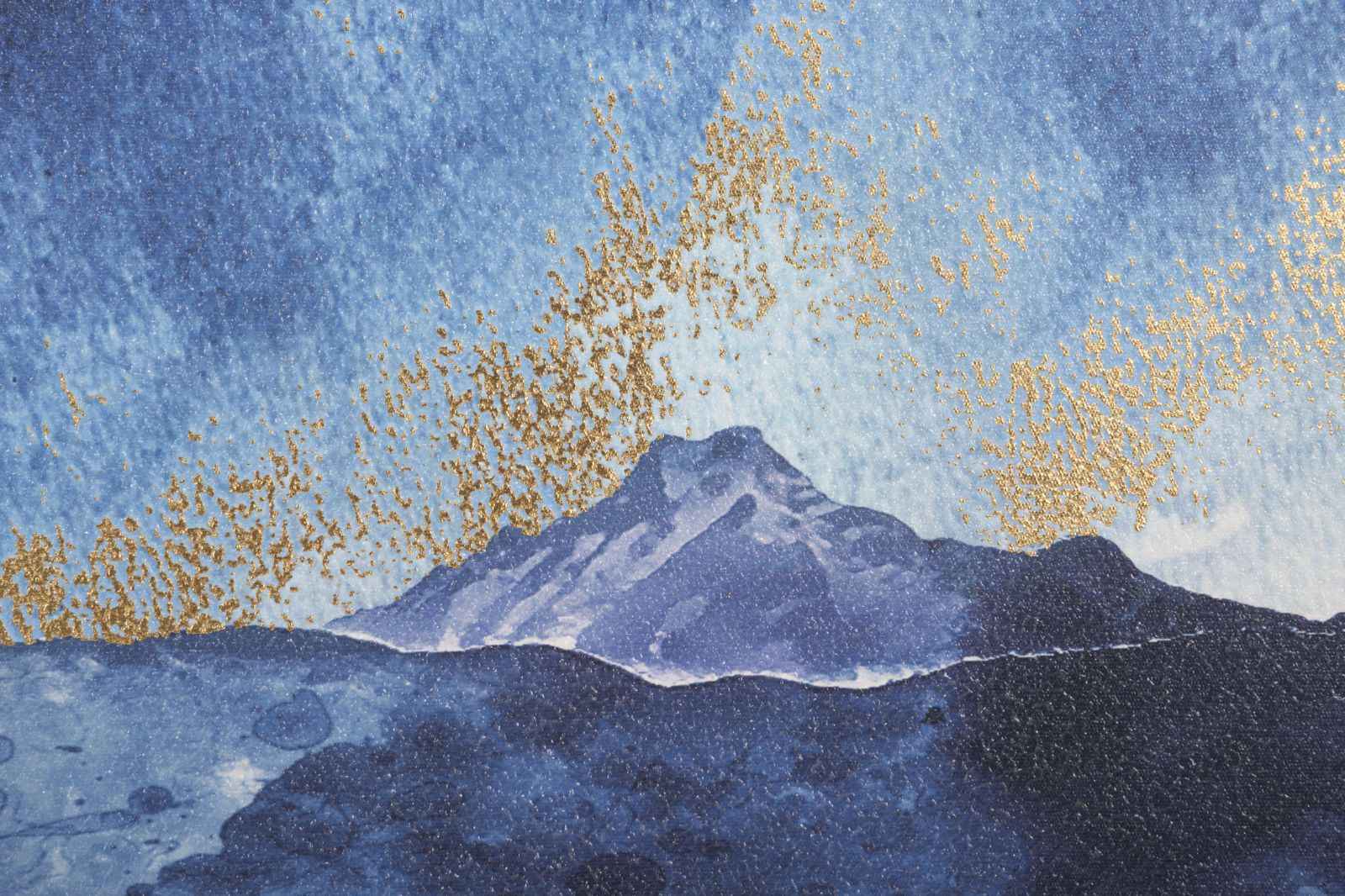 Stampa su tela "Albero di Montagna" cm 80x3x120