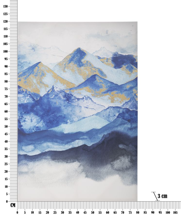 Stampa Artistica Montagne Incantevoli cm 80x3x120