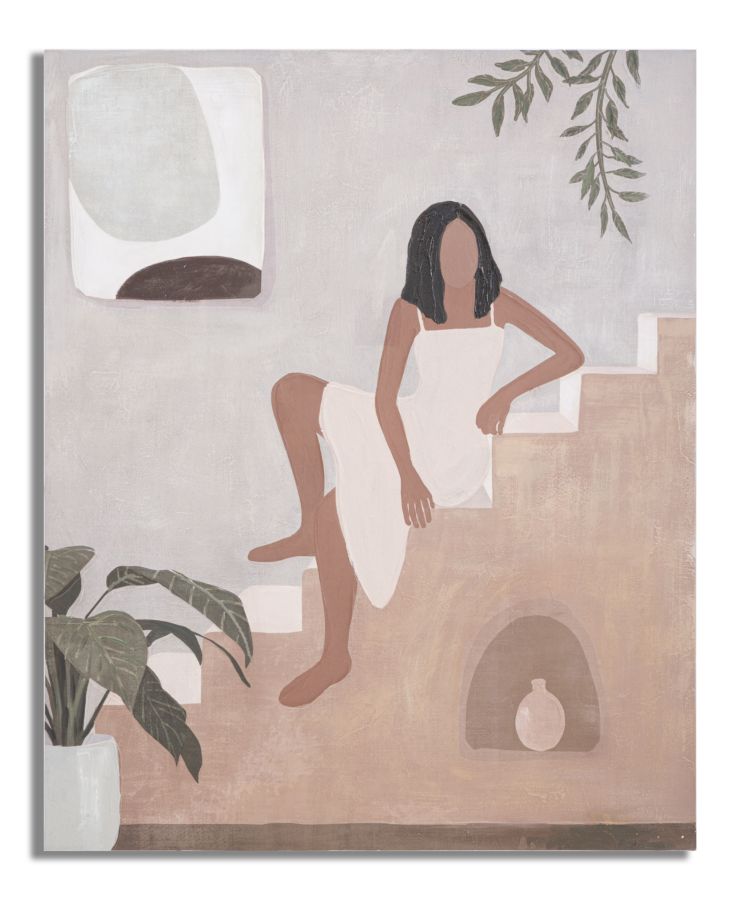 Ritratto Femminile su Tela - 80x3,7x100 cm
