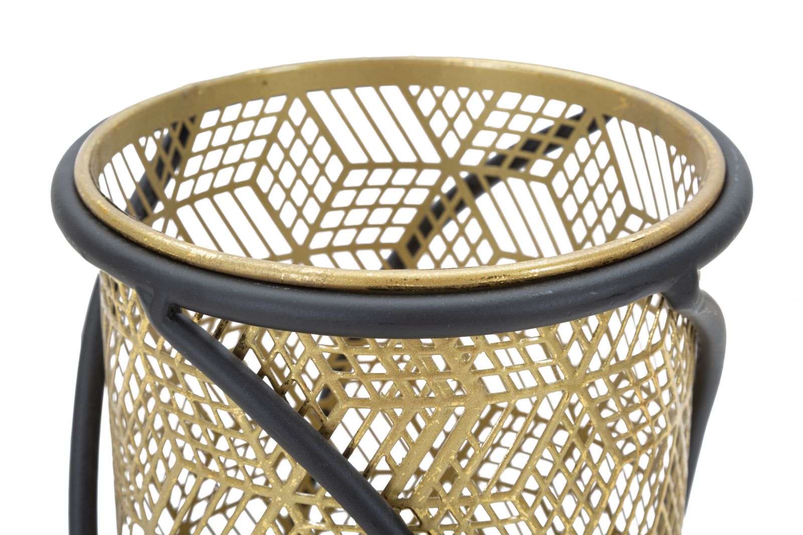 Coppia di Vasi Curvy in Metallo Elegante Ø 23x76 e 20x51 cm