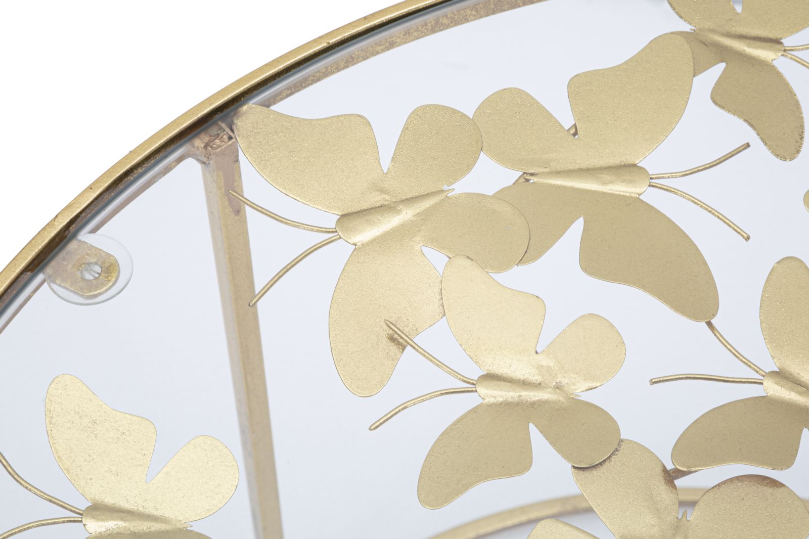 Tavolino da caffè con decorazioni a farfalla ø 60x40,5 cm
