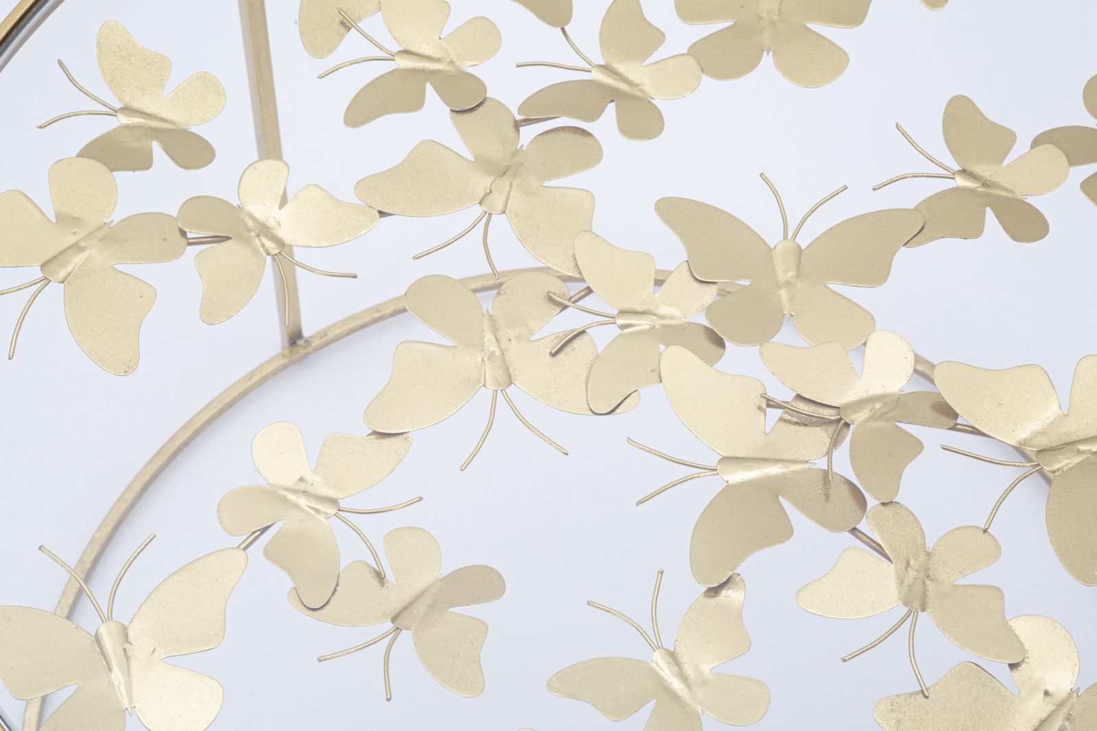 Tavolino da caffè con decorazioni a farfalla ø 60x40,5 cm