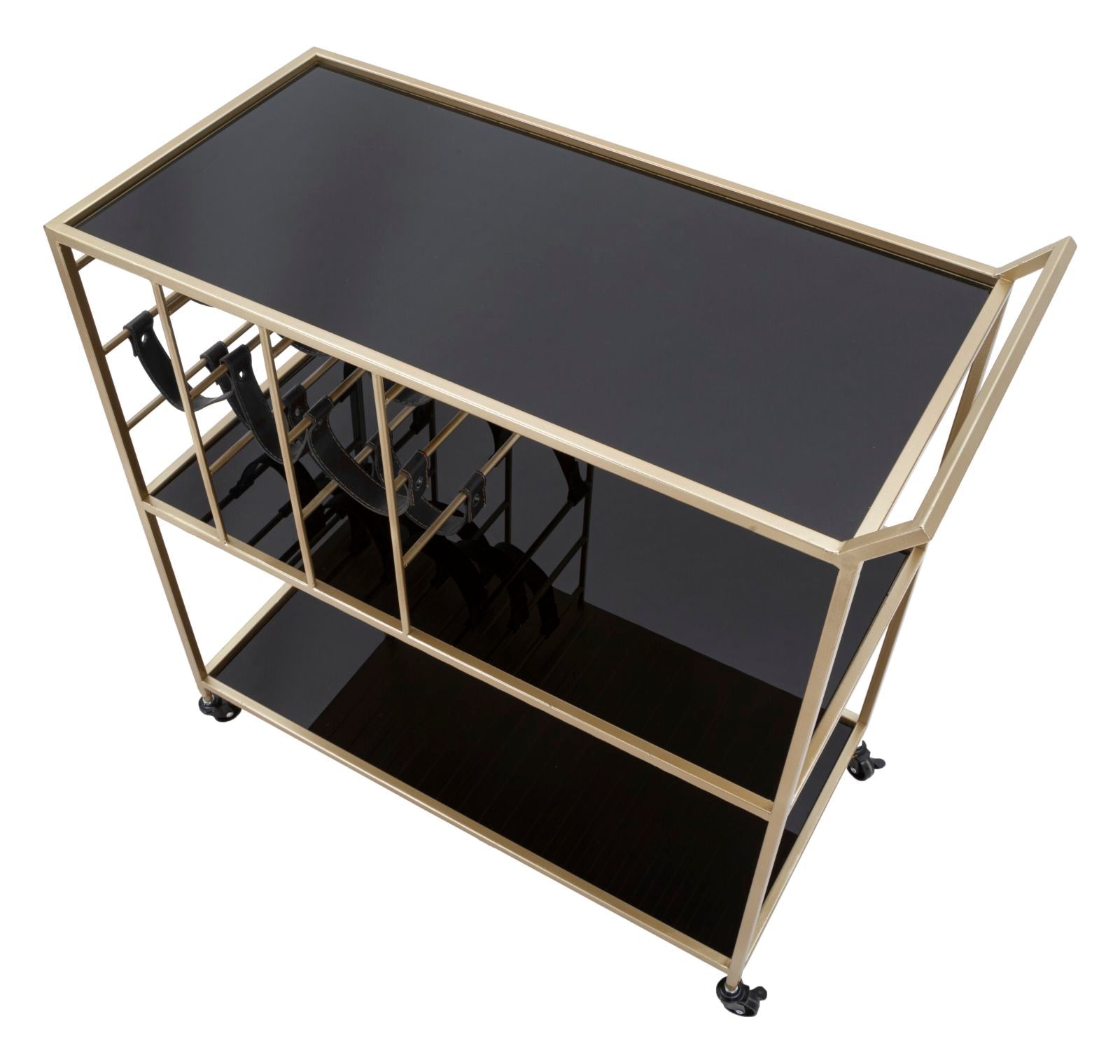 Carrello Elegante Black String 79x39,5x82 cm