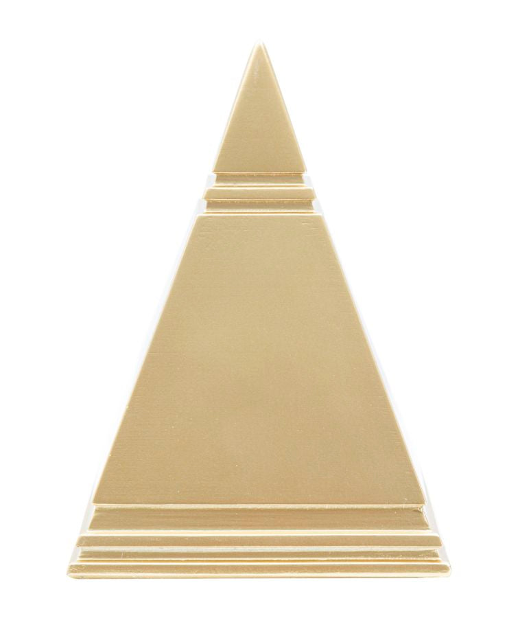 Piramide dorata elegante cm 11,5x11,5x15,5