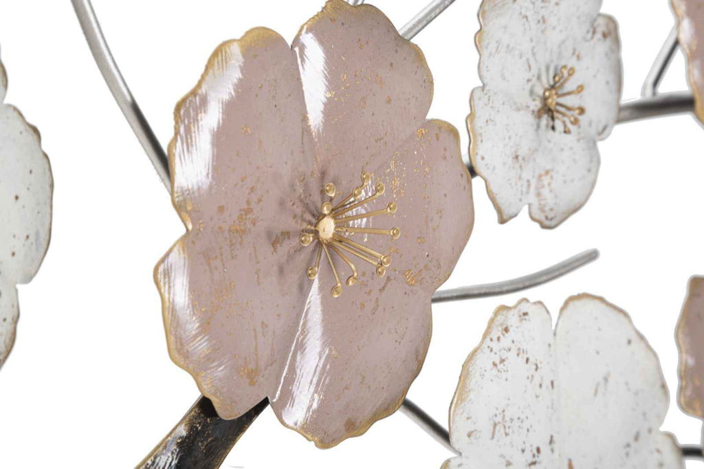 Pannello decorativo in ferro a forma di ciliegio cm 101x6x72