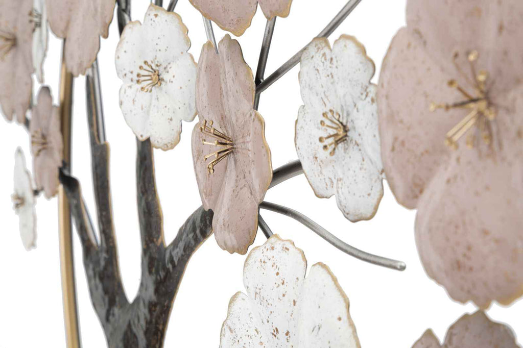 Pannello decorativo in ferro a forma di ciliegio cm 101x6x72