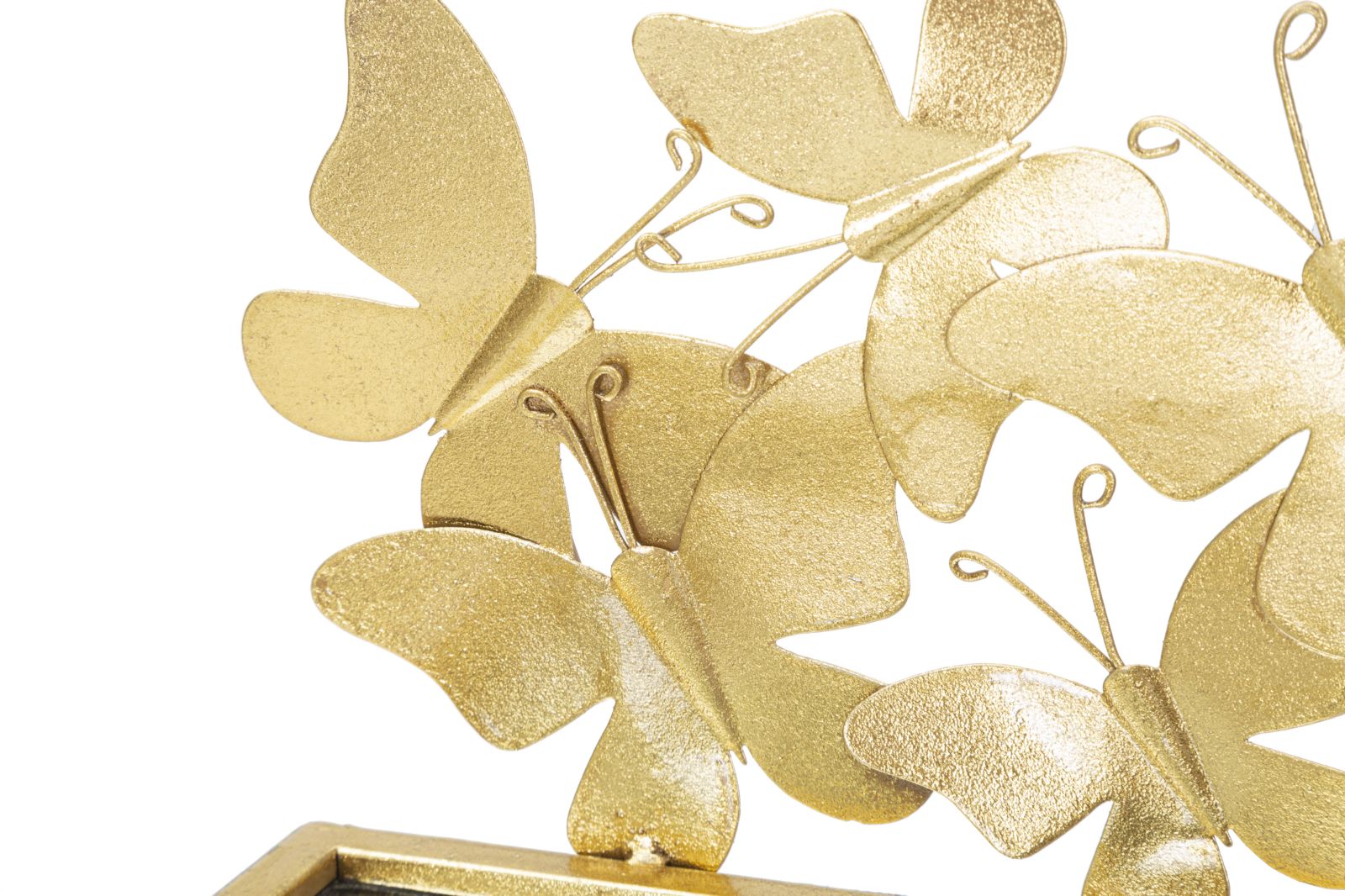 Mensole da Parete Eleganti con Decorazioni a Farfalle - Coppia 43x19,2x16,5 cm