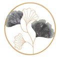 Pannello Decorativo in Ferro con Design Floreale Ø 45,5 cm