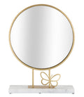 Specchio da Tavolo Elegante con Decorazione Farfalla cm 30x9x39,5