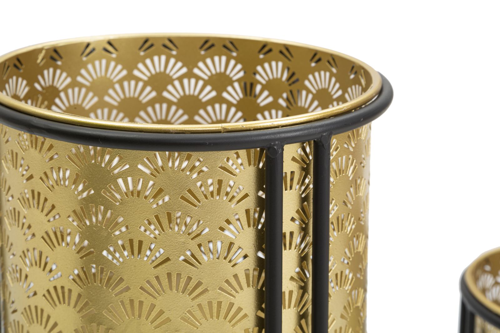 Coppia di Vasi Glissy Stand Eleganti - Ø 21x40 e 19x22 cm