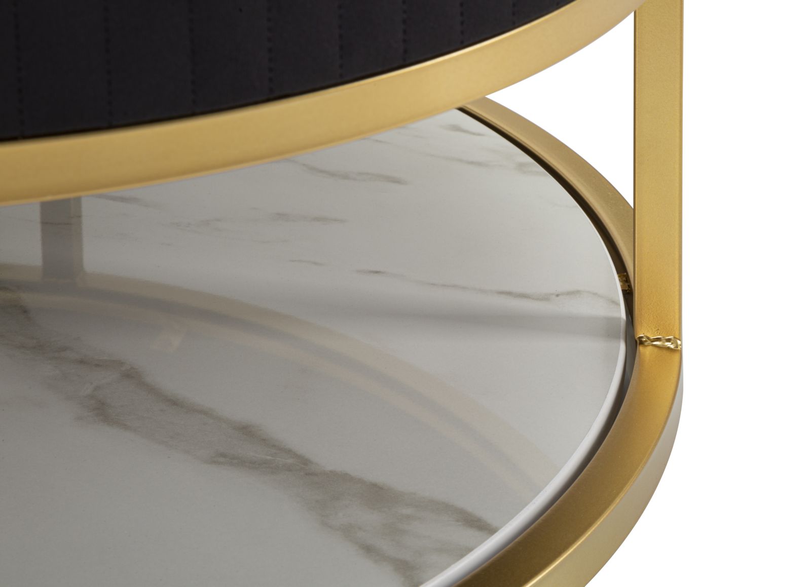 Tavolo da caffè rotondo Montpellier Nero Ø 75 cm - Eleganza e Funzionalità