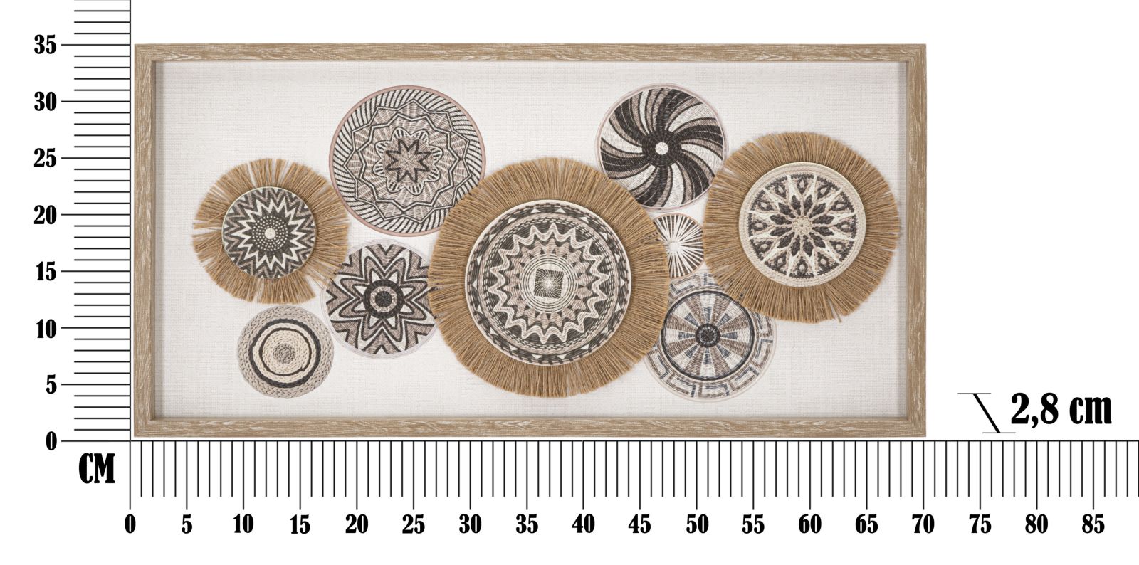 Stampa Artistica Marcy su Tela - 70x2,8x35 cm