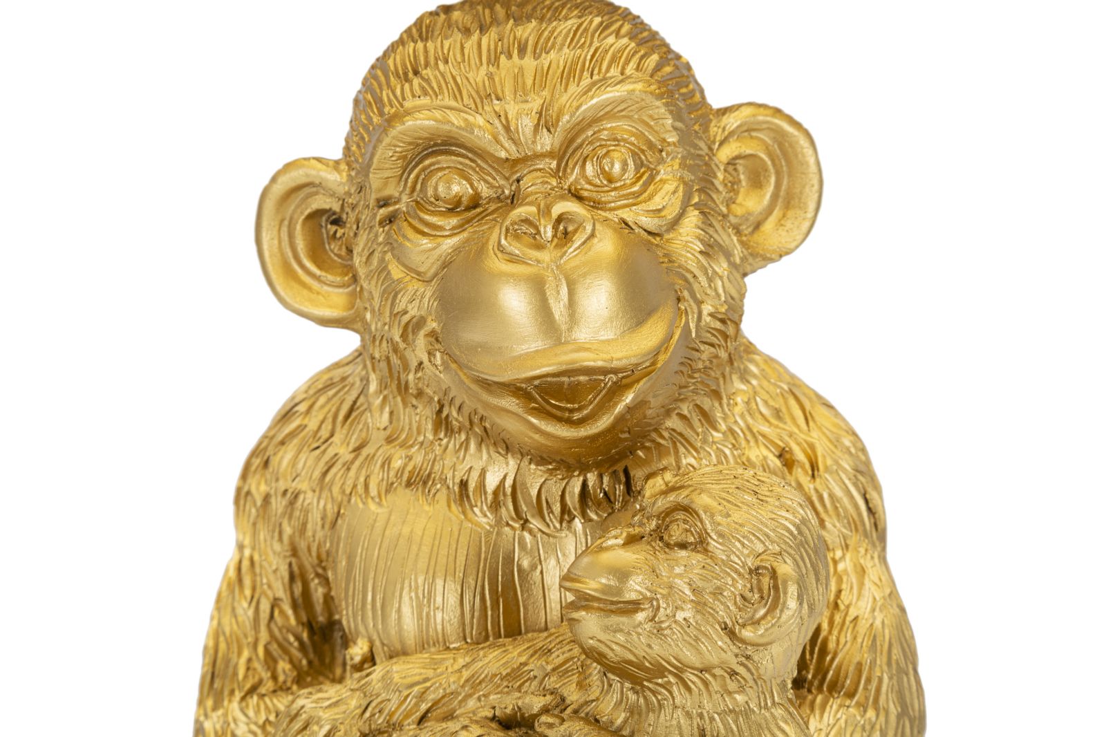 Lampada da tavolo Monkey Mum con design creativo e paralume in tessuto nero cm ø 30x49