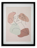 Stampa Artistica con Cornice - Volto Elegante 35x2x47 cm