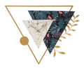 Orologio da parete triangolare 75x4,5x59 cm