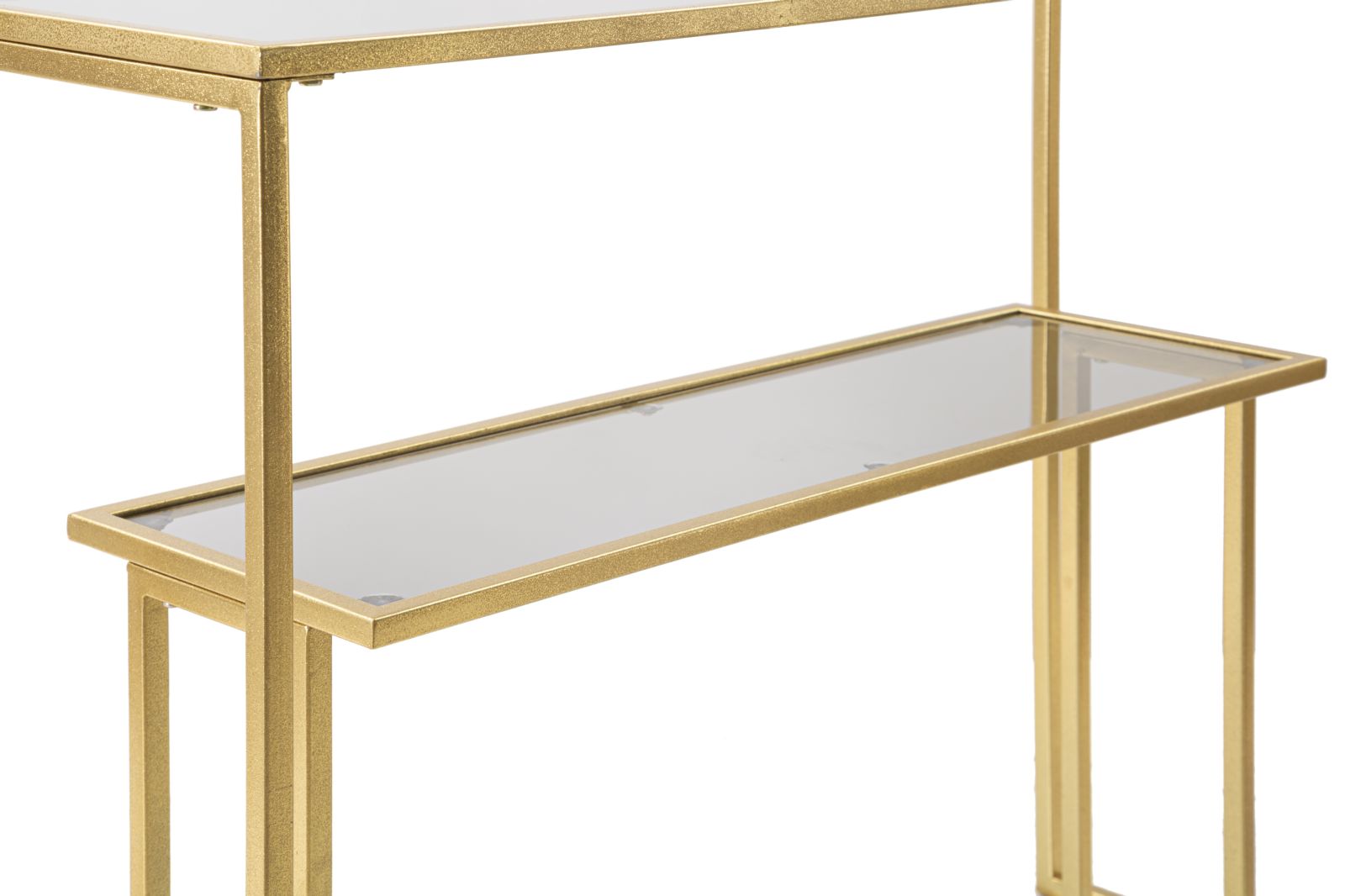 Console elegante in metallo dorato cm 100x35x80