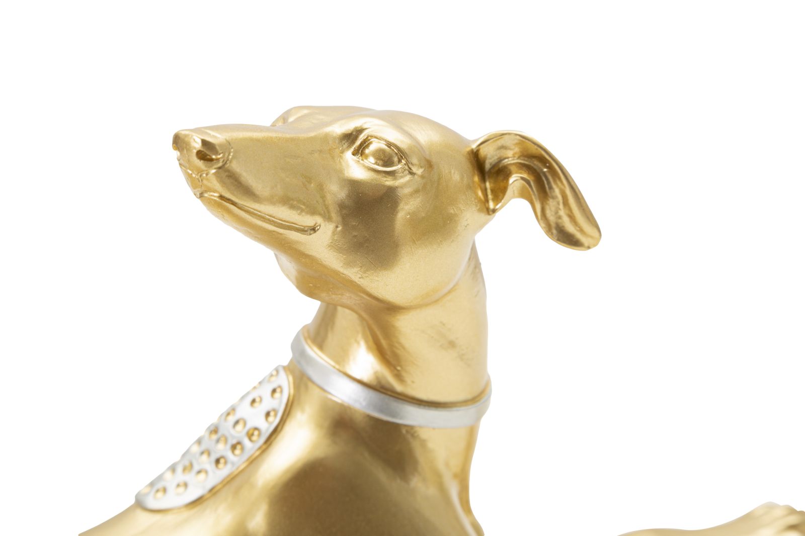 Statua Elegante di Cane Sdraiato 32,2x9,5x18,3 cm