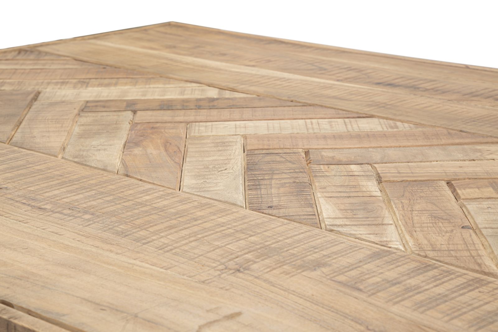 Tavolo da pranzo in legno di acacia nicolitica 180x90 cm con gambe in metallo design industriale