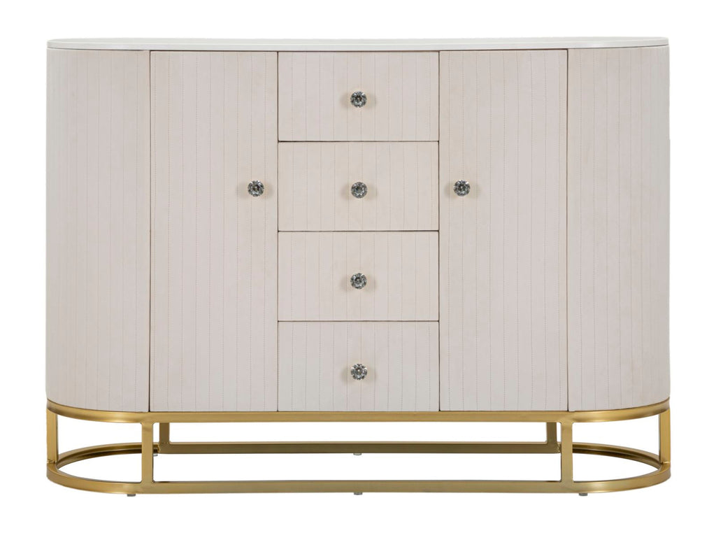 Mobile Crema Montpellier 120x40x85 cm con Design Elegante e Funzionalità Superiore