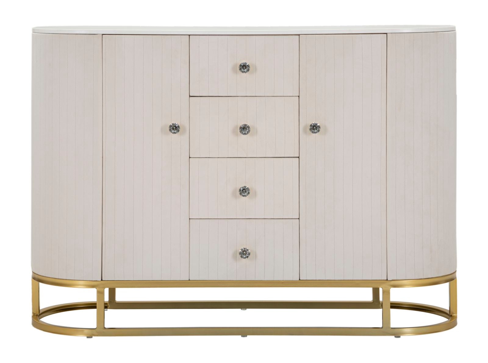 Mobile Crema Montpellier 120x40x85 cm con Design Elegante e Funzionalità Superiore