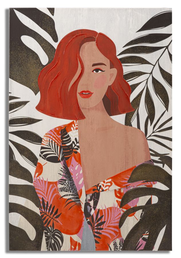 Stampa Artistica Donna della Giungla - 80x2,8x120