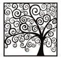 Pannello Decorativo 3D in Ferro Tree Design 100x1x100 cm