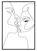 Pannello Decorativo in Ferro "Bacio" cm 60x1x90