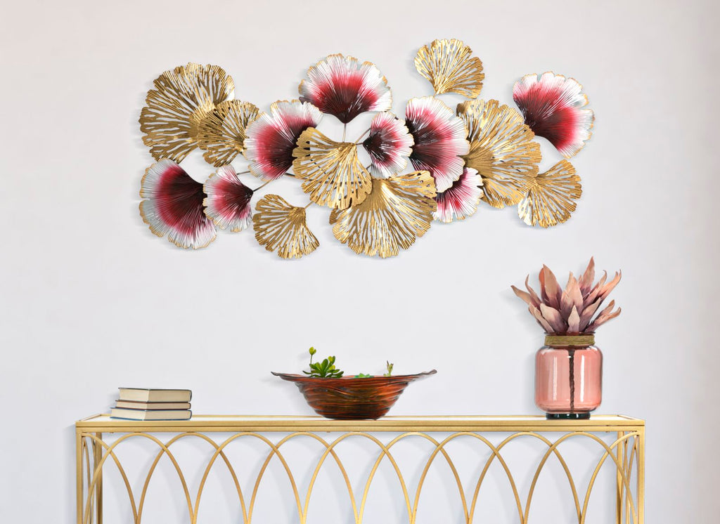 Pannello Decorativo Floreale in Metallo -B- cm 117,5x5x54