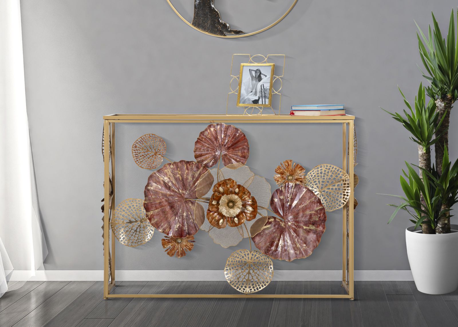 Console Glamour Rossa 114x41,5x80 cm