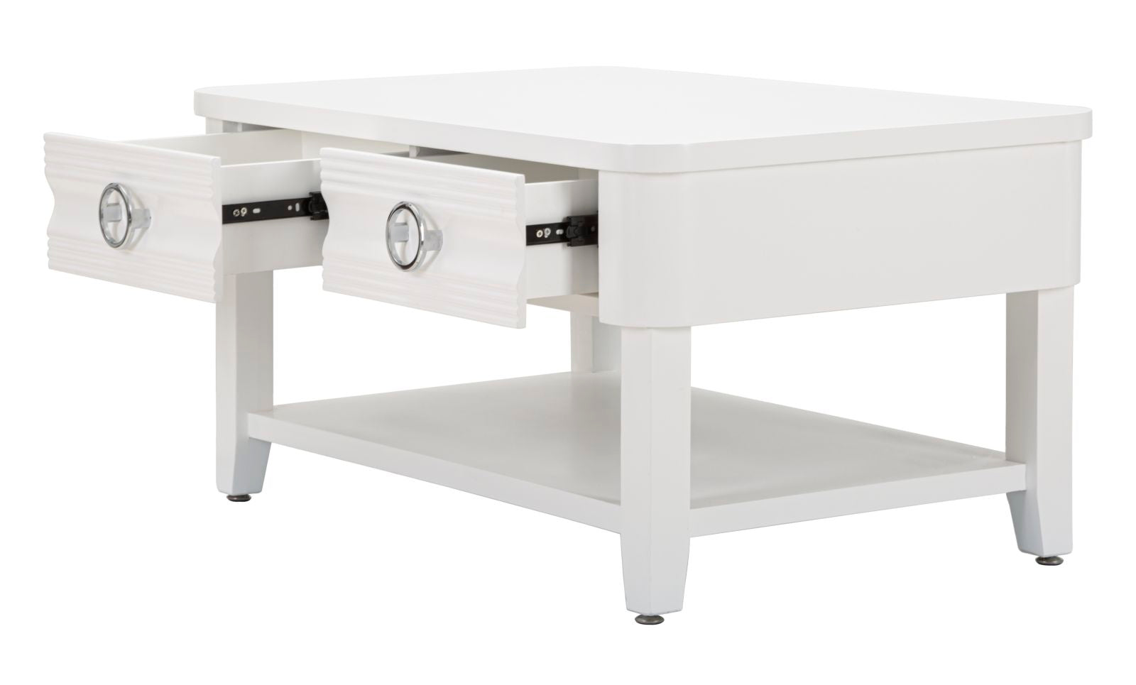 Tavolo rettangolare da caffè 90x60 cm con cassetti