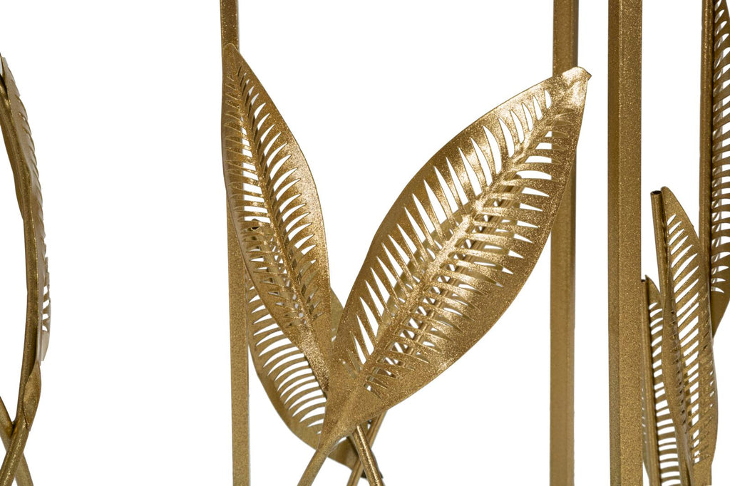 Tavolini Leaf Eleganti in Coppia cm ø 35x65,5 e 30x60,5